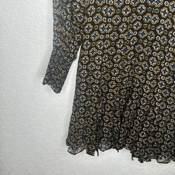 NWT VERONICA BEARD Sacchi printed chiffon mini dress Size 0
